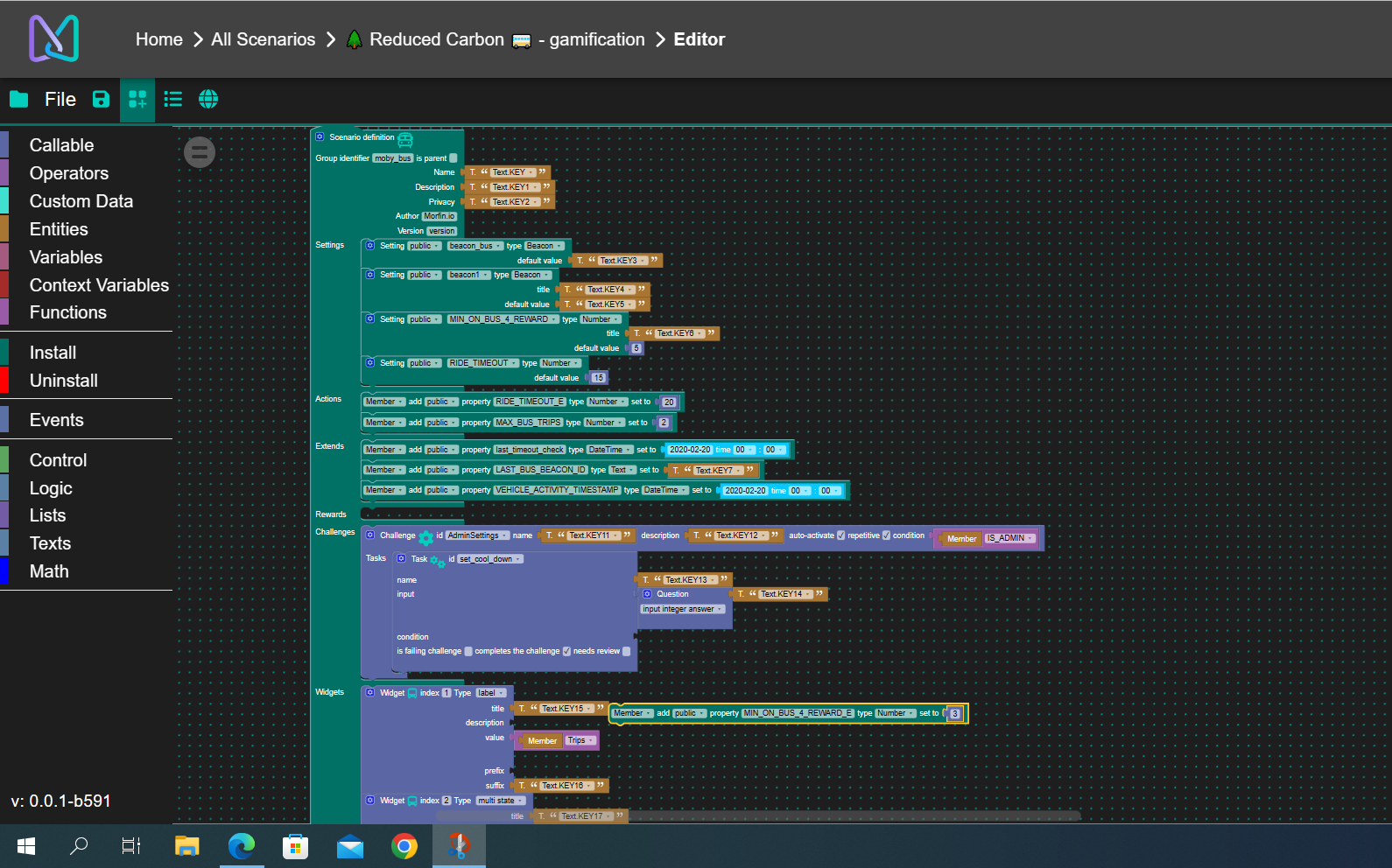 screenshot of Morfin Studio